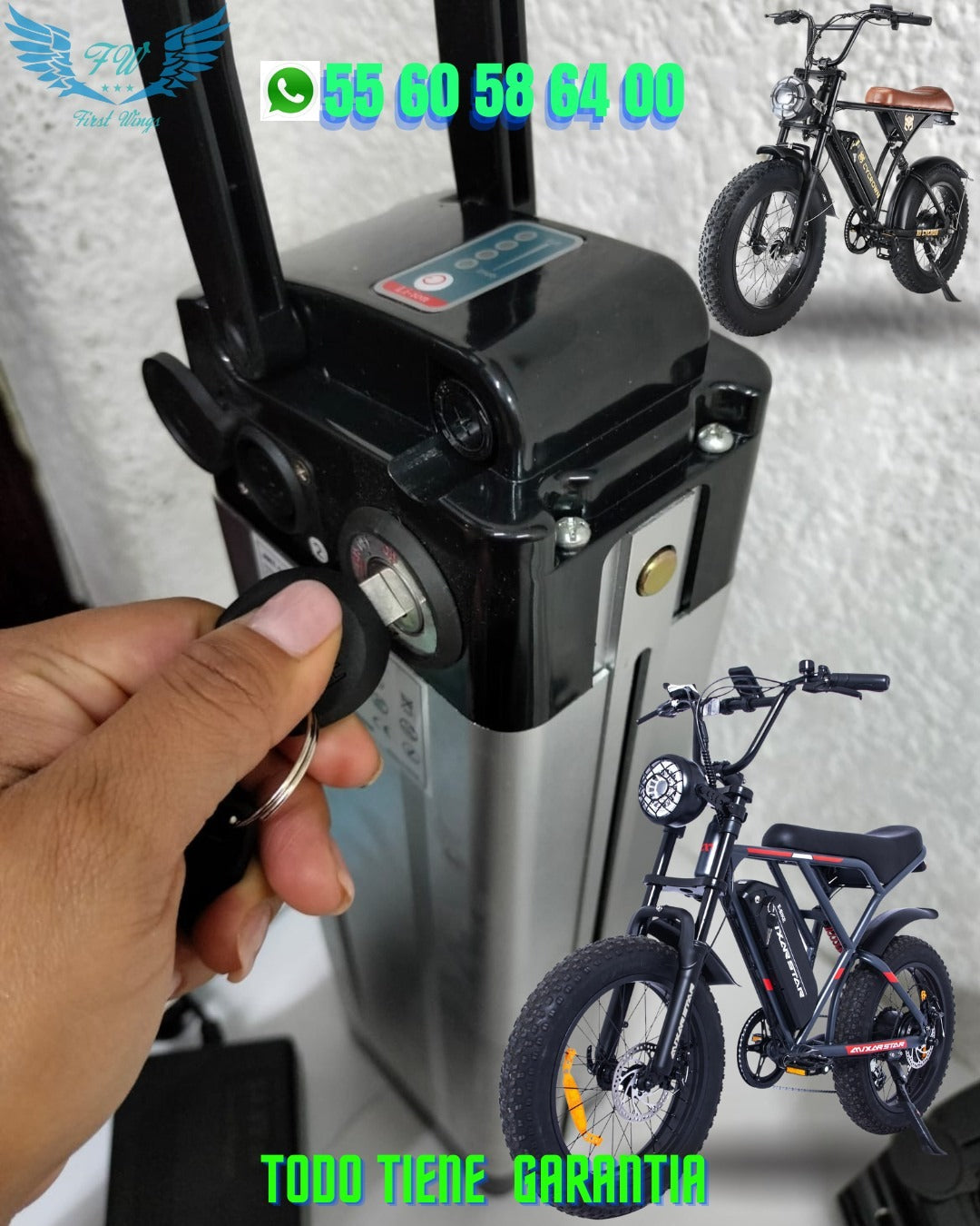 Batería De Litio De 48v A 13ah Para Bicicleta Eléctrica