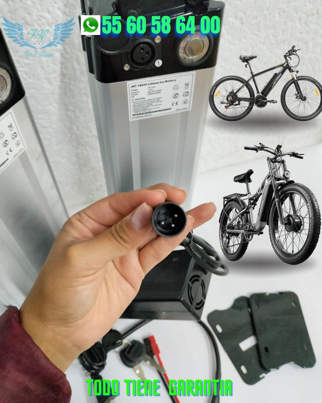 Batería De Litio De 36v A 13ah Para Bicicleta Eléctrica