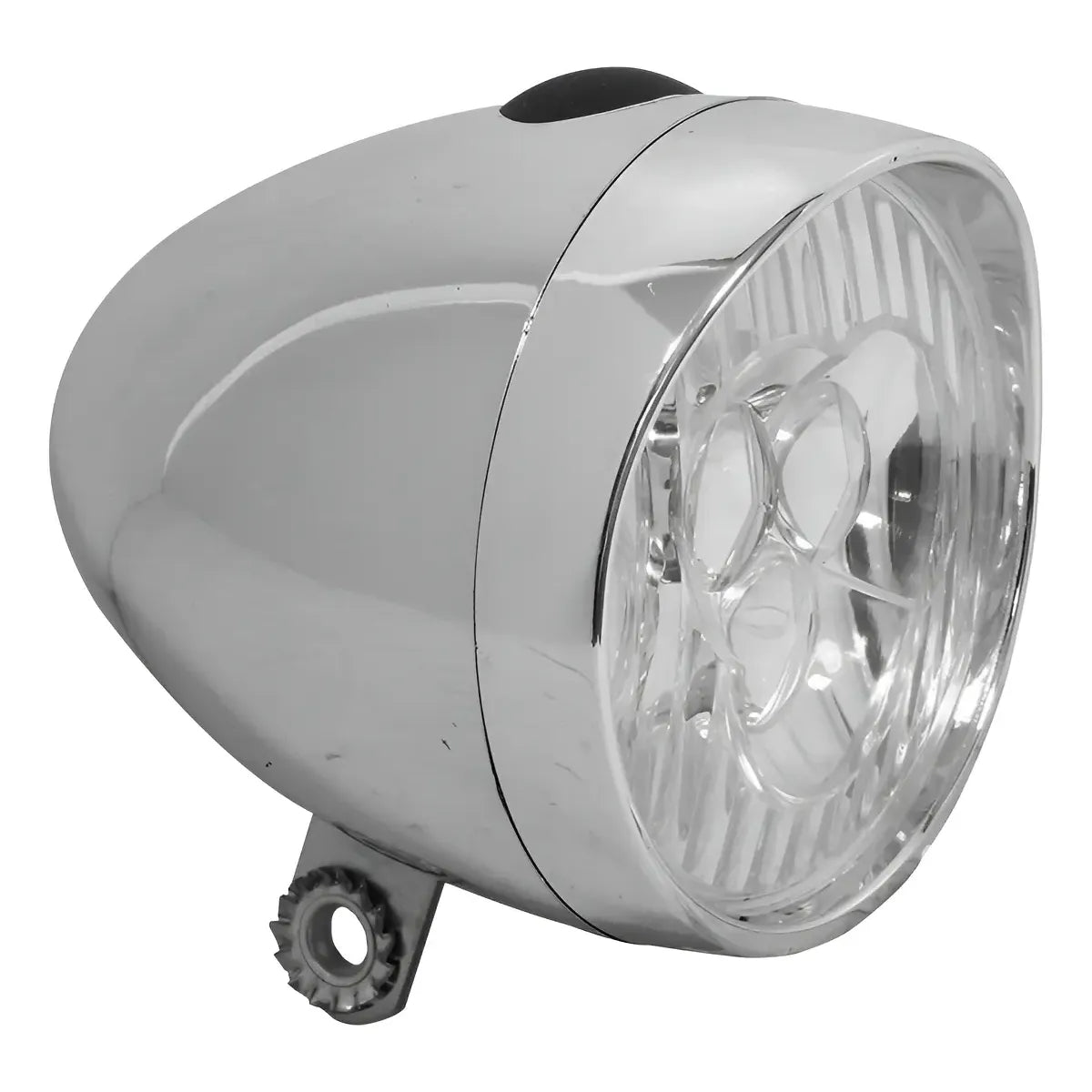 Faro Cromado LED Estilo Vintage para Biciclet