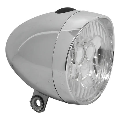 Faro Cromado LED Estilo Vintage para Biciclet