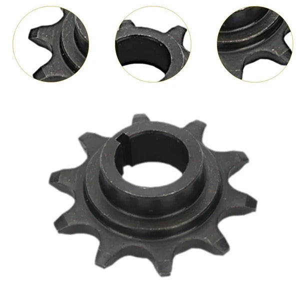 Kit Bicimoto: Cadena Paso 415 + Piñón De Motor + Seguro De Cadena