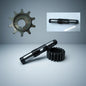 Kit Bicimoto: Piñón Motor Nuevo + Eje Superior Clutch Nuevo + Engrane Transmisión Clutch
