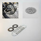 Kit Bicimoto: Sprock 44 Dientes + Cadena Paso 415 + Gomas Estrella Motor 80cc